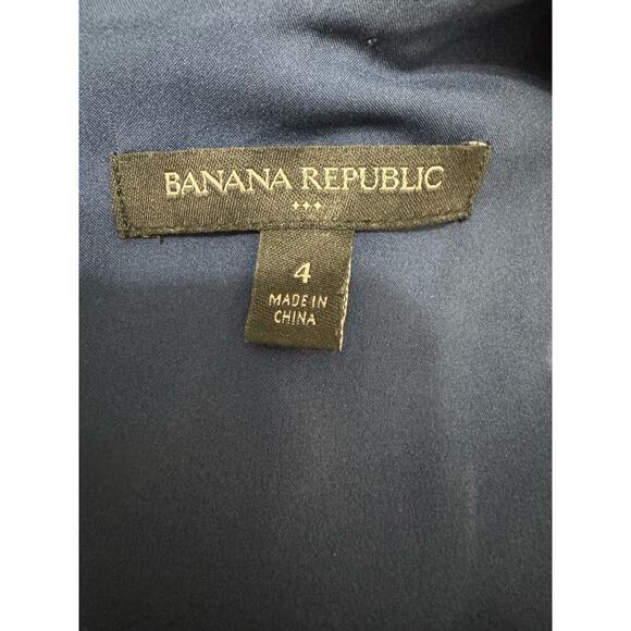 Banana Republic Women Chambray Blue Linen Blend Tie Waist Jumpsuit, Size 4 - Picture 9 of 11
